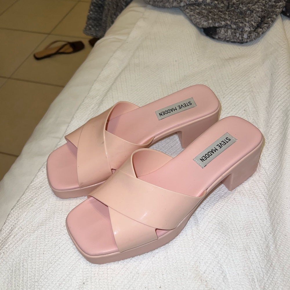 Steve Madden Women's Blush Pink Mules